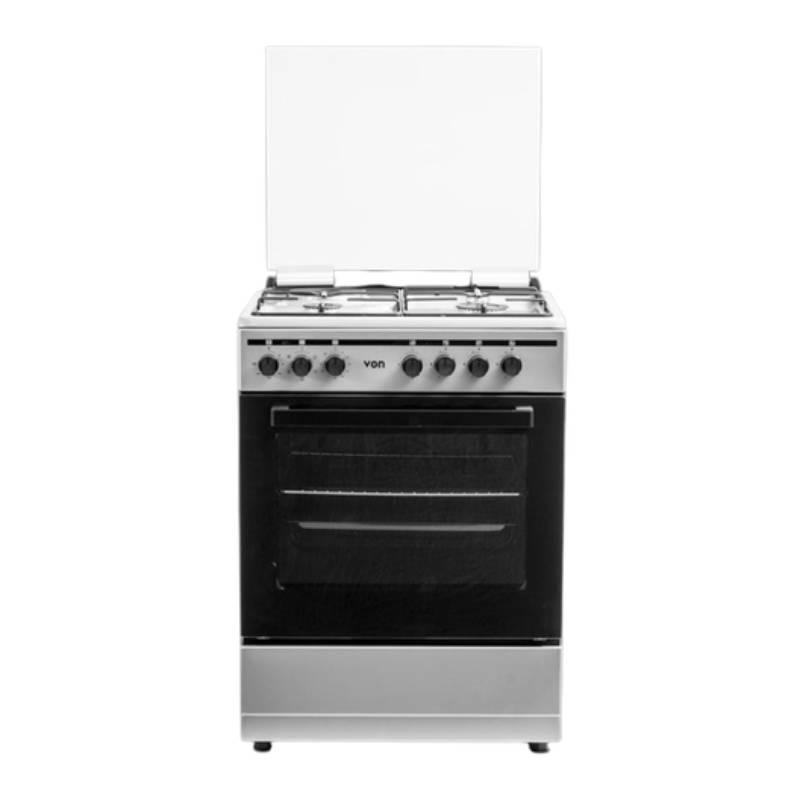 Von Cooker (3 Gas + 1 Electric), Enamel Inox Grey Vcf653141Nsy