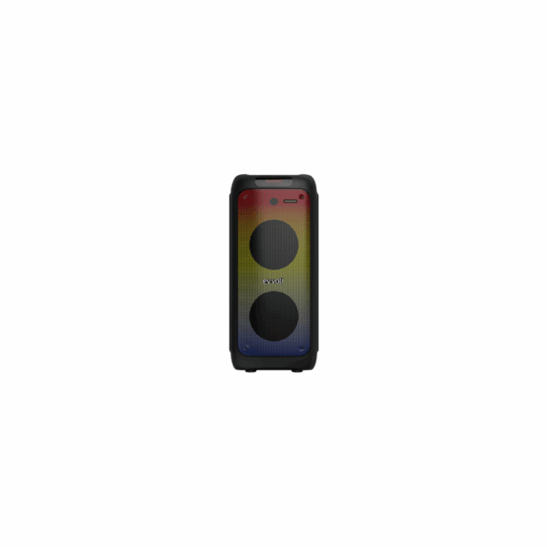 Evvoli Portable Party Speaker Bluetooth With Two Wireless Mic Splashproof Design 160W Pt160B