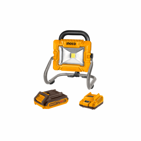 Ingco Cordless Portable Led Work Lamp 20W With High &Amp; Low Lumen Setting Cwli2025