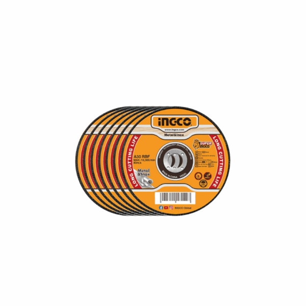Ingco Abrasive Metal Cutting Disc Set 115 X 1.0 X 22.2Mm 50Pcs Set Mcd1011550