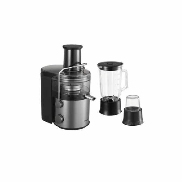 Panasonic Large Capacity Juicer 2L With Full Metal Spinner, Blender Mug &Amp; Dry Mill Mj-Cb800Stn