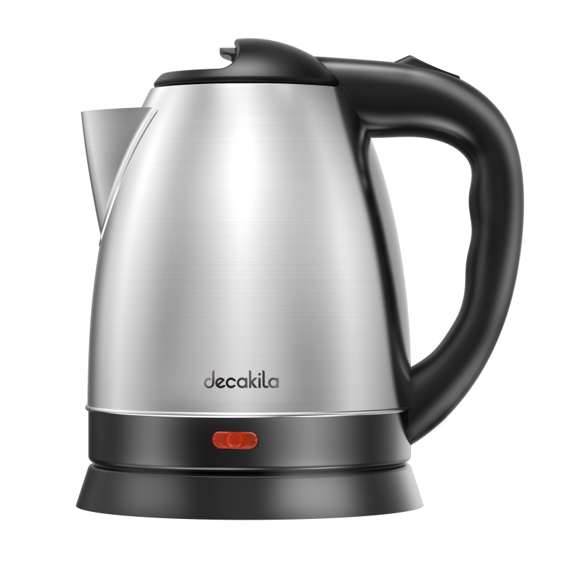 Decakila Kettle 1.5L Electric Jug 1800W Stainless Steel With Water Gauge Boil Dry Protection With Working Light KEKT002B