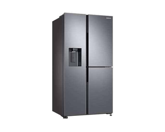 Samsung Refrigerator 602L with Sleek & Seamless Design, Side By Side, Digital Inverter, SpaceMax, FlexZone, Metal Cooling, Slim Indoor IceMaker, Silver RS65R5691M9