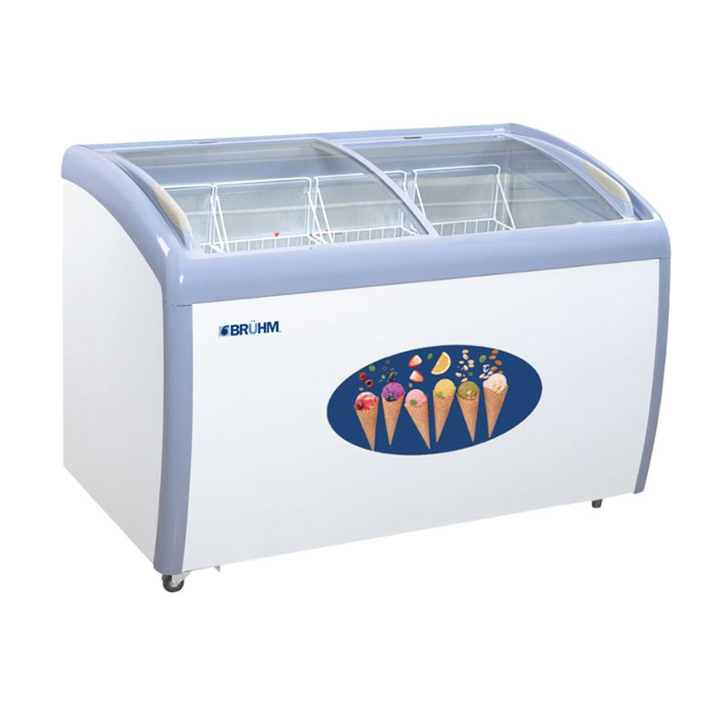 Bruhm Showcase Freezer 330L 2 Doors No Frost Bcd-330Mc