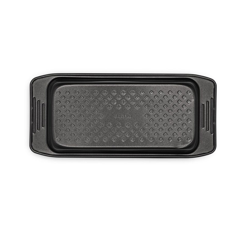 Tefal Easy Grip Baking Mold Cake Pan 12X25 CM Carbon Steel Easy Handling Large Handles Non-Stick Coating Easy Release Easy Cleaning Dark Grey J1625345