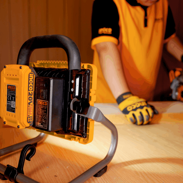 Ingco Cordless Portable Led Work Lamp 20W With High &Amp; Low Lumen Setting Cwli2025