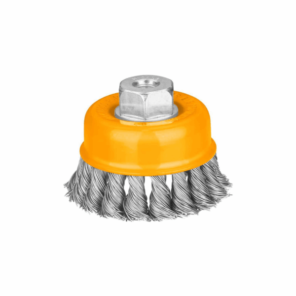 Ingco Twist Wire Cup Brush With Nut 100Mm Wb21002