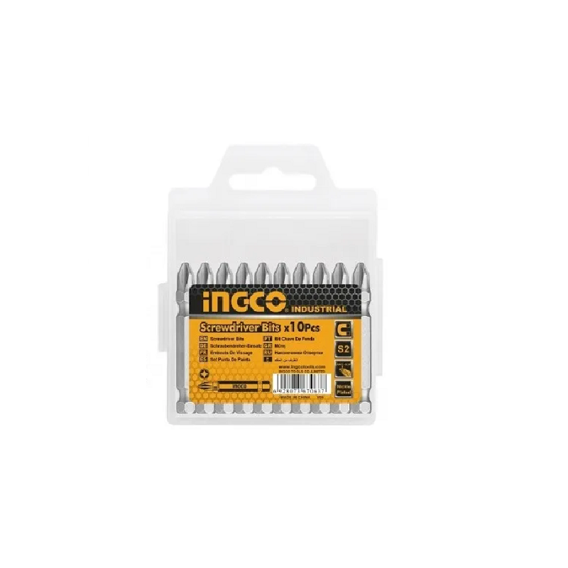 Ingco Screwdriver Bit 50Mm 10Pcs Set Sdb11Ph223