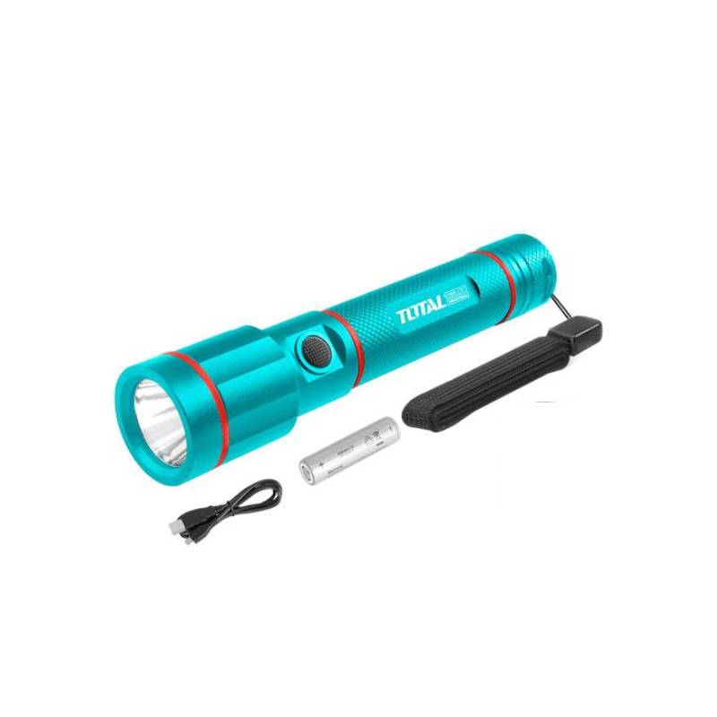 Total Led Flash Light 450Lm With 5 Modes, 1Pcs 2000Mah 18650 Li-Ion Battery Tcfl1865051