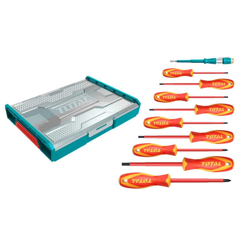 Total Tool Box Hand Tools 10Pcs Set Insulated Thktv02S101
