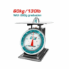 Total Analogue Spring Scale for Kitchen Max Weight 60Kg with Stainless Steel Bowl 305mm, 200g Graduation TESA5601