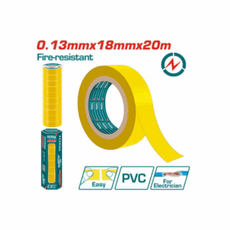 Total PVC Insulating Tape Yellow 20m THPET1011