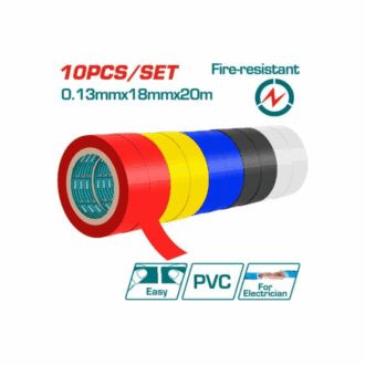 Total PVC Insulating Tape Multicolor 20m 10pcs Set THPET1013