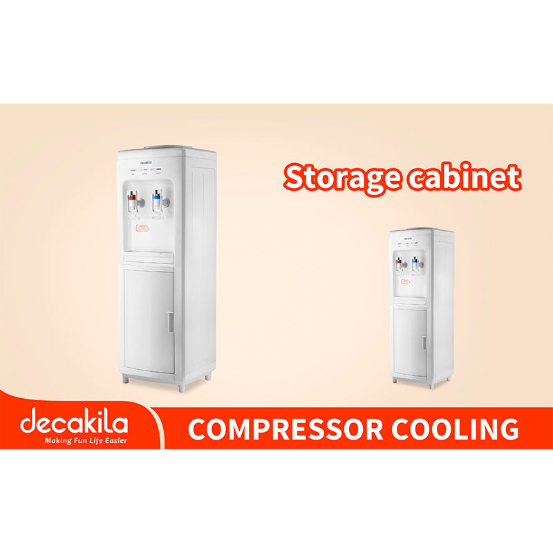 Decakila Water Dispenser 2 Taps Water Fountain 5L 500W With Bottom Loading Efficient Cooling Convenient Heating KEWF002B