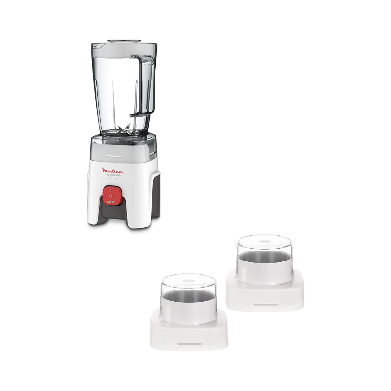 Moulinex Genuine Blender 1.75L With 2 Mills 500W Lm242B27 France