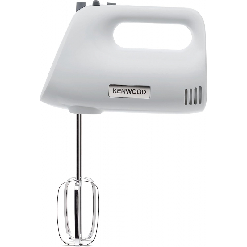 Kenwood Stand Mixer Hand Mixer (Electric Whisk) 450W with 3.4L Rotary Bowl 5 Speeds + Turbo Button Twin Stainless Steel Kneader and Beater for Mixing Whipping Whisking Kneading HMP32.A0WH