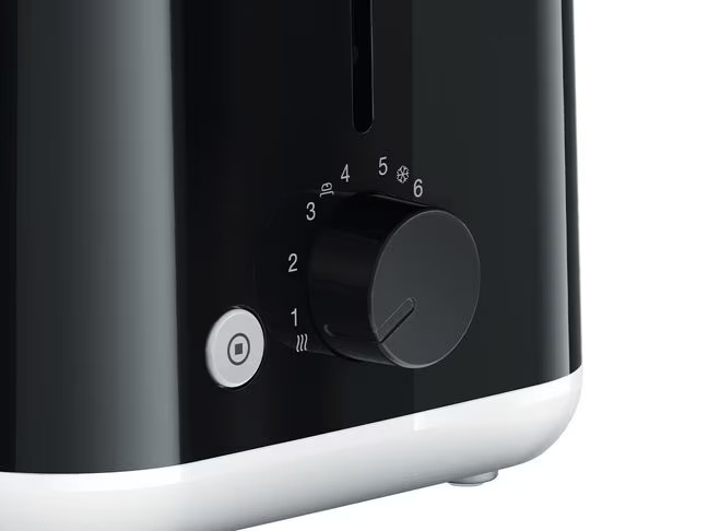 Braun Toaster 2 Slice Browning Control 900W HT101AI-HT1010BK High Lift Bread 8 Browning Settings Crumb Tray Illuminated Button With Heat Control