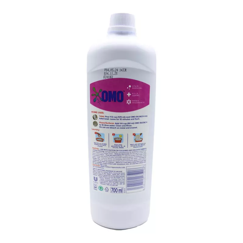 Omo Bleach Lavender Multi-Purpose Stain Remover 700Ml 64348175 (Pack Of 3)