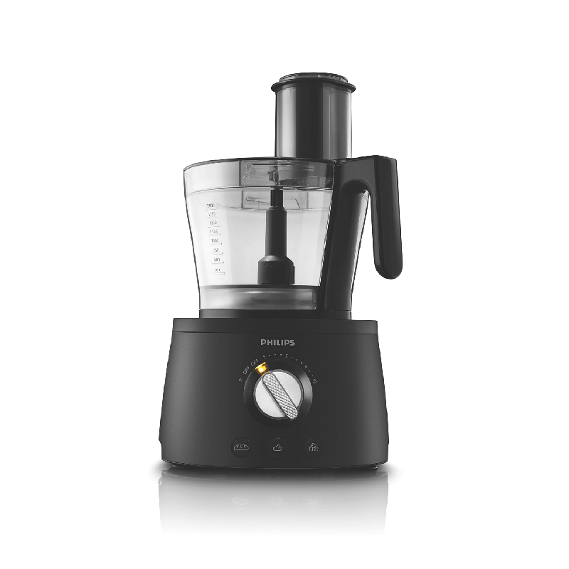 Philips Food Processor 1300W With Blender Jar 2.2L, Bowl Capacity 3.4L, 12 Speed+Pulse, 30+ Functions, 6 Accessories Hr7776