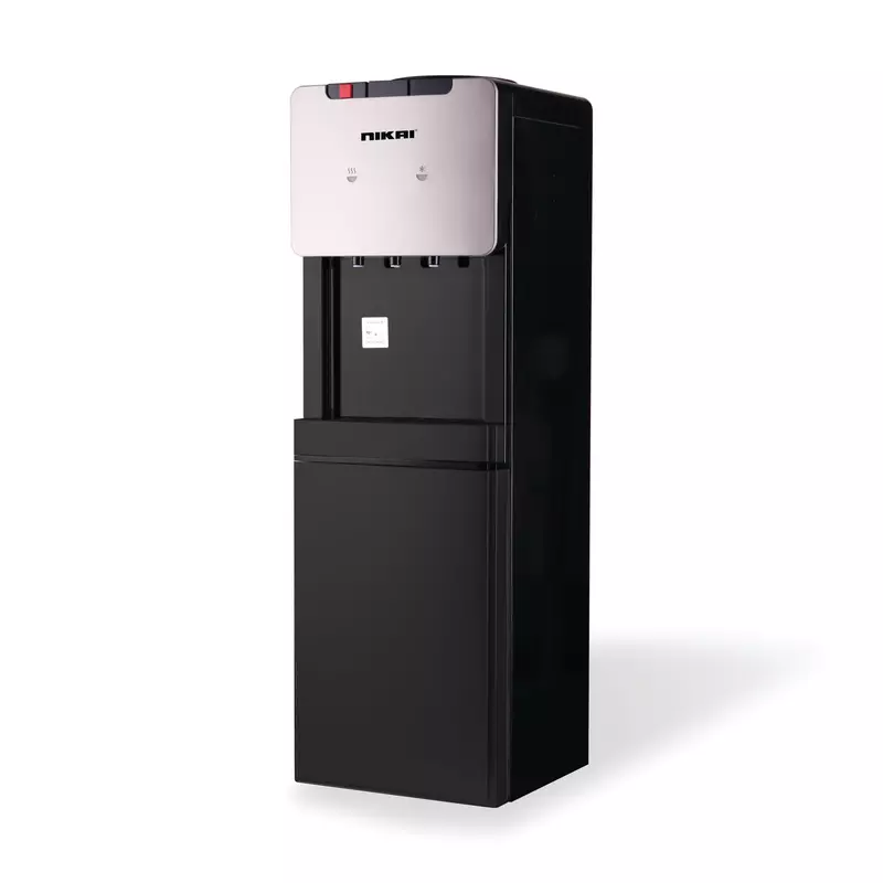 Nikai Water Dispenser 3 Taps Top Load With Refrigerator Nwd777R 3 Taps Hot Normal And Cold Compressor Cooling Steel Tank Anti Bacterial Design