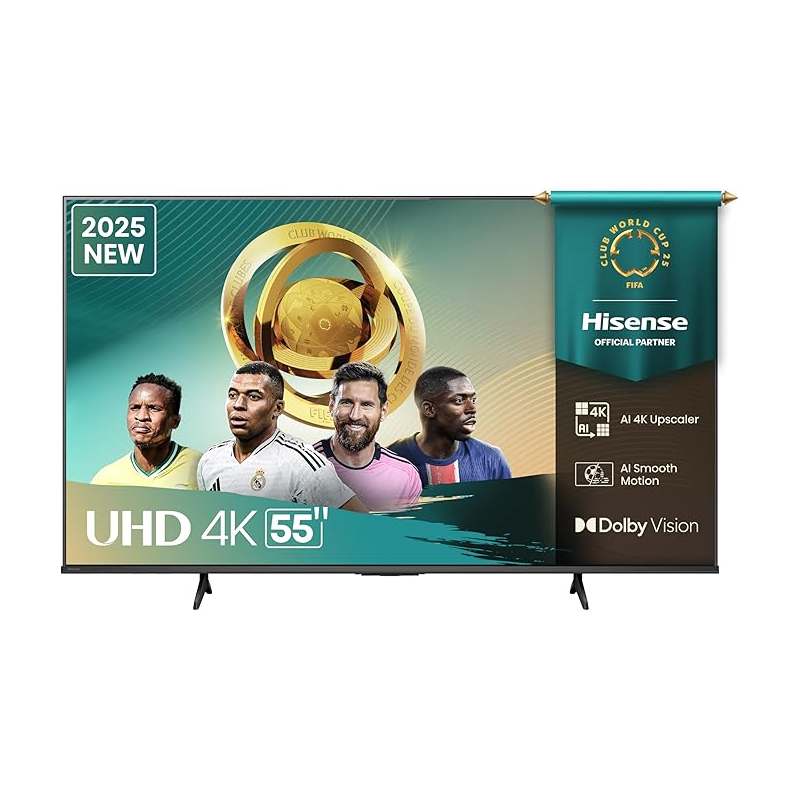 Hisense 55&Quot; 4K Ultra Hd Smart Tv With Dolby Vision, Hdr10, Game Mode Plus, Alexa Built-In, Vidaa Voice 55A6Q
