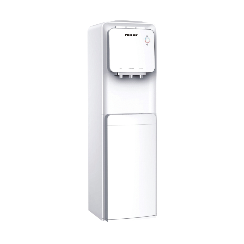 Nikai Water Dispenser 3 Taps Top Load With Refrigerator Nwd1300R 3 Taps Hot Normal And Cold Compressor Cooling Steel Tank Anti Bacterial Design