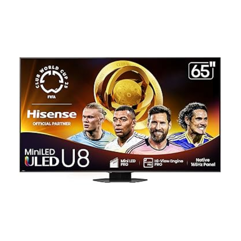 Hisense 65&Quot; Class U8 Mini-Led Uled 4K Uhd Google Smart Tv, Qled,165Hz, Hdr10+, Dolby Vision Iq, Imax Enhanced, 4.1.2 Ch Audio 65U8Q