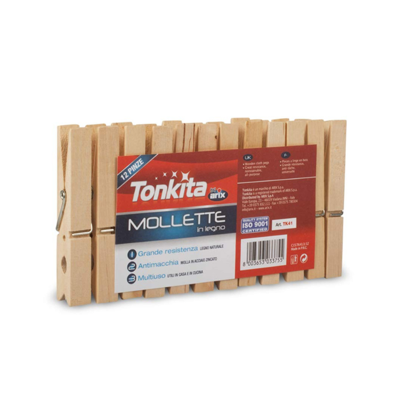 Tonkita Wooden Cloth Pegs Tk41 (Pack Of 20Pcs)