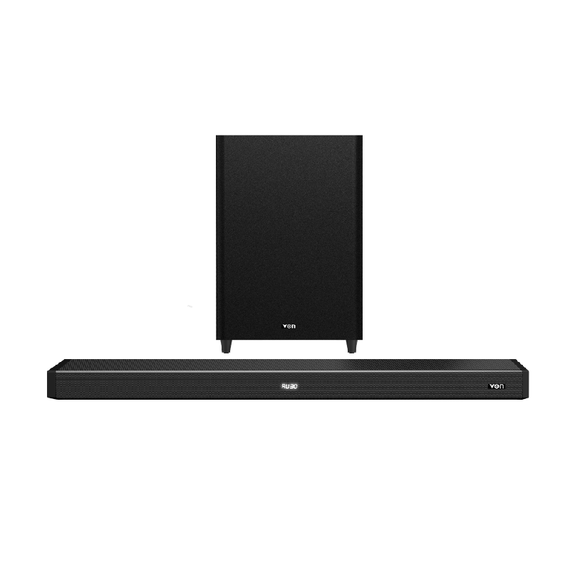 Von Wireless Sound Bar 2.1Ch 200W With 8&Quot; Woofer, Led Display, Remote Control Vsb2002Lfk