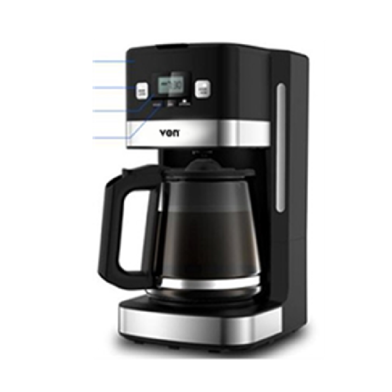 Von Drip Coffee Maker With Digital Control Panel, 1.8L Glass Jar Black Vcmd-901Dk
