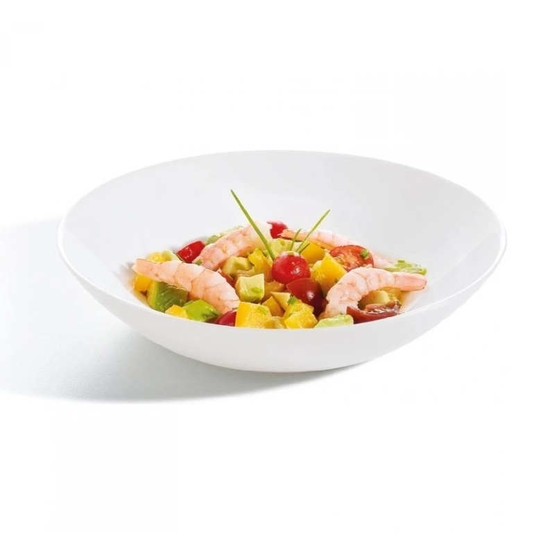 Luminarc Diwali Soup Plate 20Cm White P6039 (Pack Of 6Pcs)