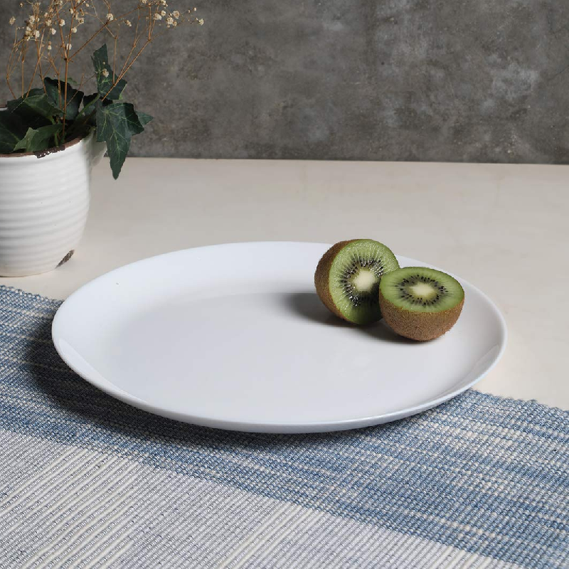 Luminarc Diwali Dinner Plate 27cm White P6040 (Pack of 6Pcs)