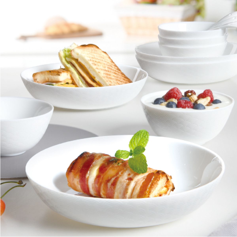 Luminarc Diwali Shell Structure Dinner Plate 25cm Q1658 (Pack of 6Pcs)