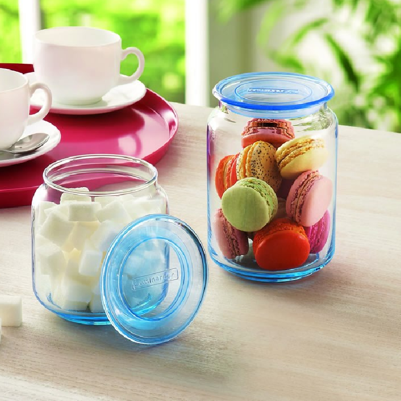 Luminarc Pot Rondo Glass Jar 0.5L Ice Blue J1848