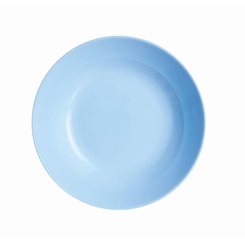 Luminarc Diwali Soup Plate 20Cm Light Blue P2021 (Pack Of 6Pcs)