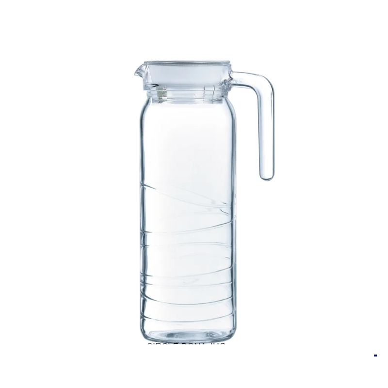 Luminarc Dona Embossment Circle Glass Jug 1L Transparent Q0434