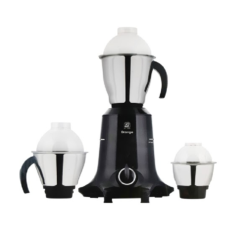 Orange Mixer Grinder 750W With 3Pcs Stainless Steel Jars, Black Octa 3