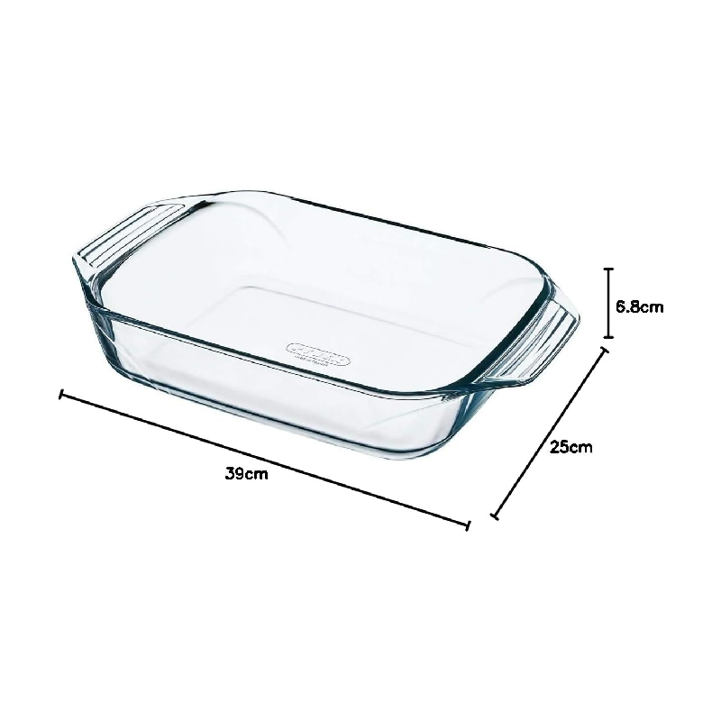 Pyrex Optimum Rectangular Roaster 39X25Cm/4L