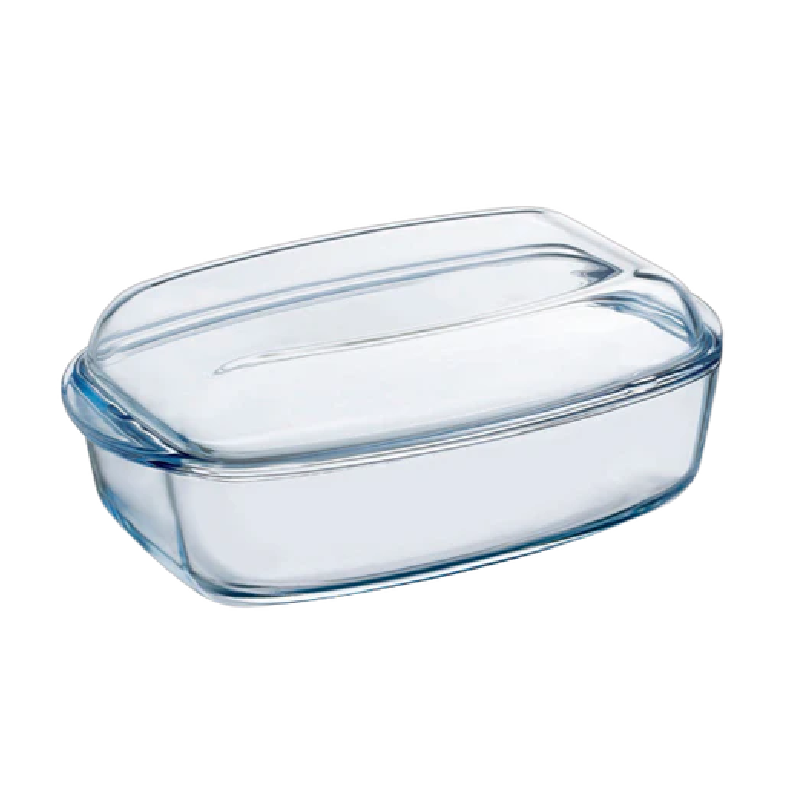Pyrex Essential Rectangle Casserole With Lid 6.5L/37X22Cm