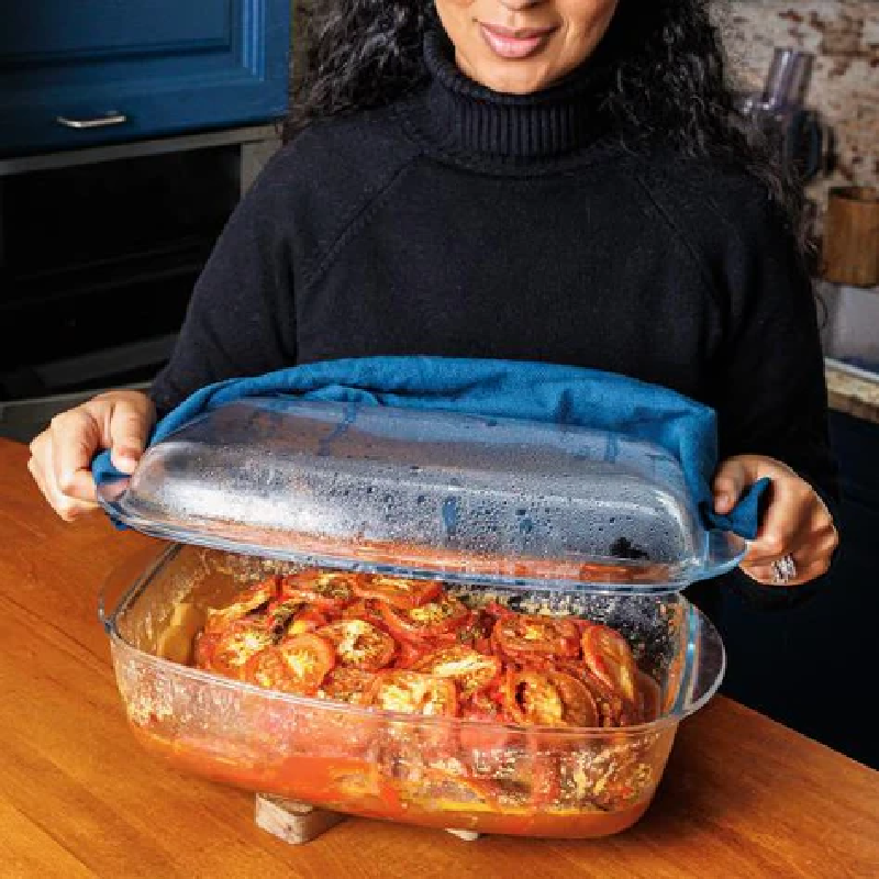 Pyrex Essential Rectangle Casserole With Lid 6.5L/37X22Cm