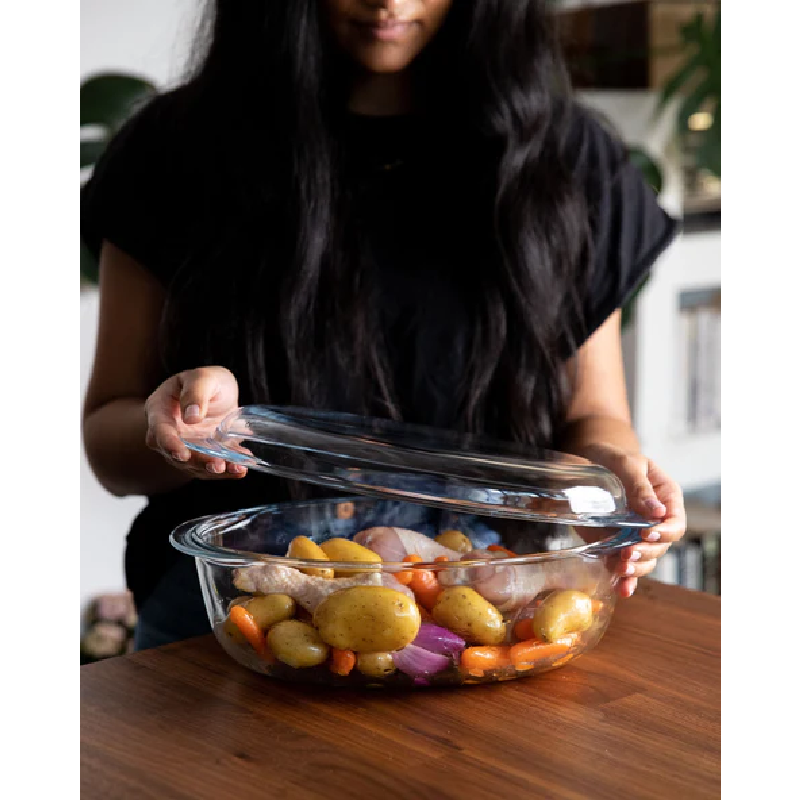 Pyrex Essential Oval Casserole With Lid 4L (3L+1P)