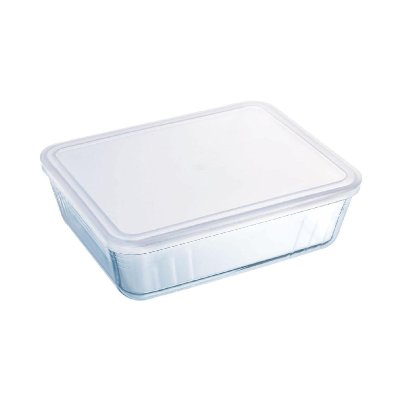 Pyrex Cook &Amp; Freeze Rectangular Dish With White Lid 0.8L
