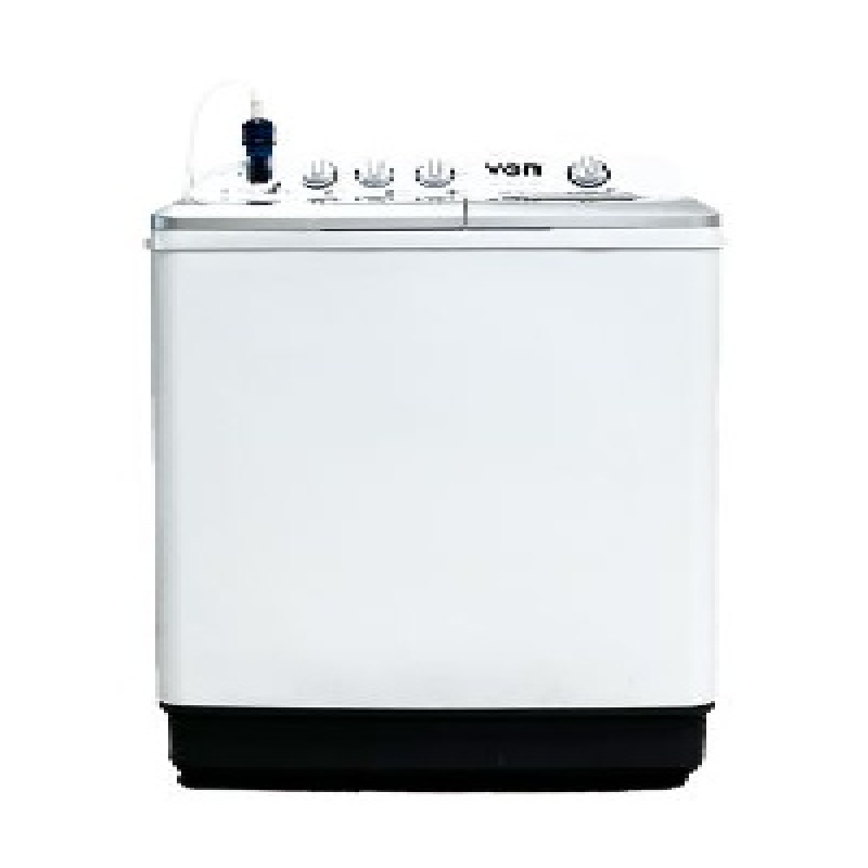 Von Washing Machine 13Kg Twin Tub, Semi-Automatic, White Vwm-13Ahk