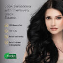 Vatika Henna Hair Color Hair Dye, Conditioner, Zero Ammonia Henna for Strong and Shiny Hair, Natural Black 6 Sachets