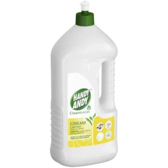 Handy Andy Lemon Multipurpose Cleaning Cream, 100% Natural Cleaning Particles, Removes 100% Of Stubborn Dirt And Grease 1.5L 5Pcs Uhac07