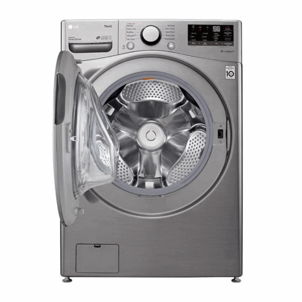 Lg Washing Machine 20Kg &Amp; 12Kg Dryer, Front Load, Turbo Wash, 6-Motion Technology, Inverter Dd Motor, Steam Functionality, Smart Thinq, Lcd Display, Silver F3L2Crv2T