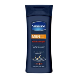 Vaseline Men Body Lotion Strength 400Ml 3In1 Lotion For Dry Skin Provides Healing Moisture For Healthy-Looking Resilient Skin 69735264 (Pack Of 3)