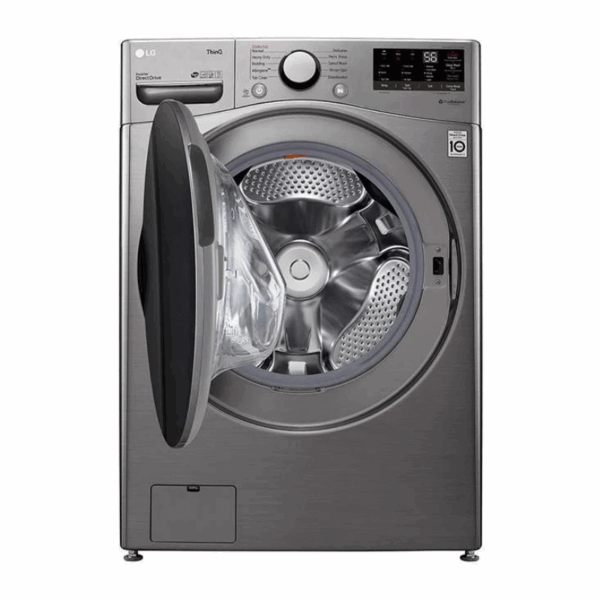 Lg Washing Machine 20Kg &Amp; 12Kg Dryer, Front Load, Turbo Wash, 6-Motion Technology, Inverter Dd Motor, Steam Functionality, Smart Thinq, Lcd Display, Silver F3L2Crv2T