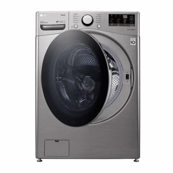 Lg Washing Machine 20Kg &Amp; 12Kg Dryer, Front Load, Turbo Wash, 6-Motion Technology, Inverter Dd Motor, Steam Functionality, Smart Thinq, Lcd Display, Silver F3L2Crv2T