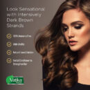 Vatika Henna Hair Color Henna Hair Dye, Henna Hair Color and Conditioner, Zero Ammonia Henna for Strong and Shiny Hair, 100% Grey Coverage, Dark Brown 6 Sachets